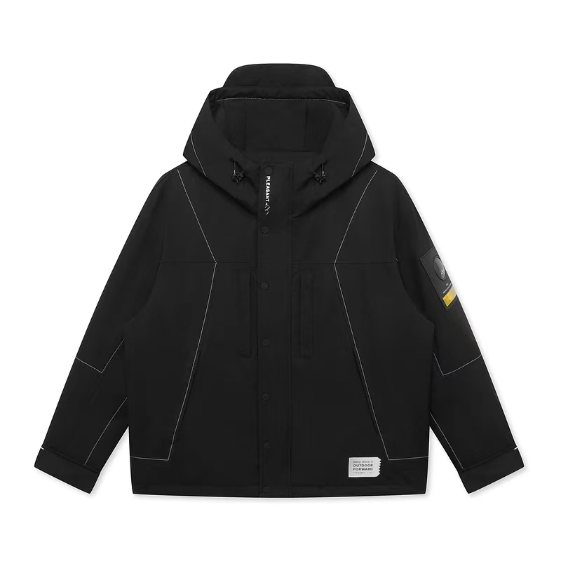 G季冬季男士户外冲锋衣羽绒服防风厚款保暖连帽外套1014K/GX9