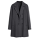 经典 鸟 双排扣大衣宽松双面呢羊毛中长通勤外套C4513 秋冬男士