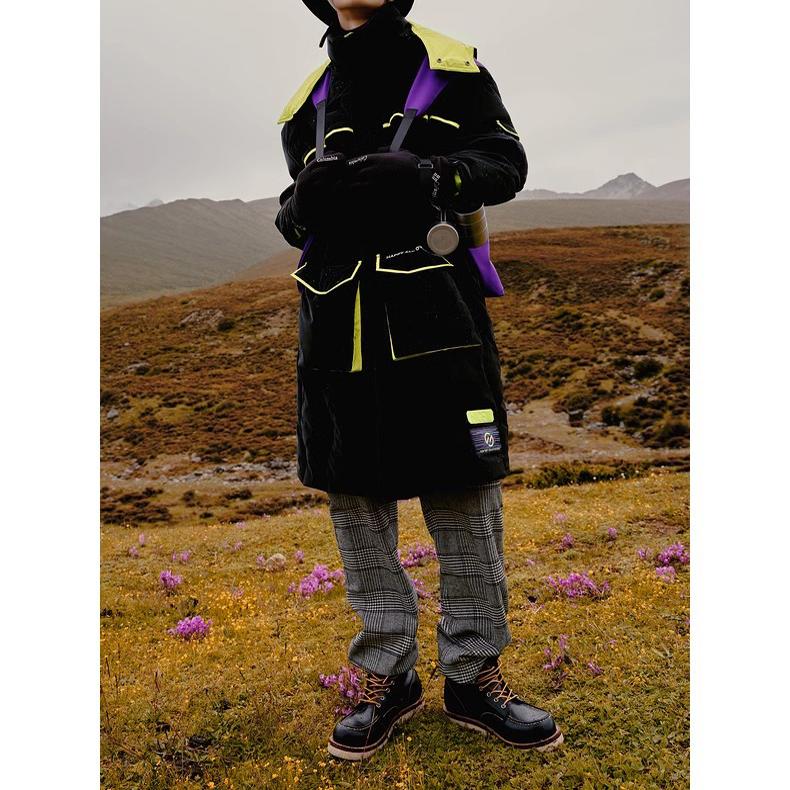 高充绒系列~G家商场款冬男士中长款加厚保暖连帽羽绒服潮1049I/X2