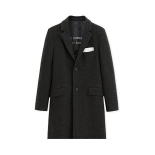 中长款 TOP推荐 羊毛呢子大衣修身 2024冬男士 商务大衣外套潮J3 二款