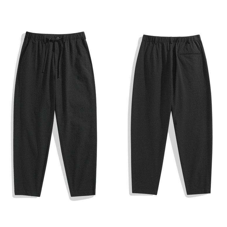 男士秋季凉感轻薄锥形九分裤