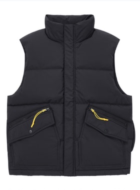 (鸟)秋冬男士黑色立领羽绒马甲保暖背心外穿白鸭绒外套B4273/C2-4