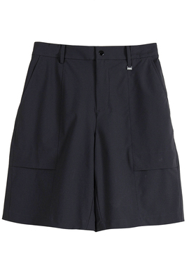 夏季男士短裤时尚纯色简约配件速干宽松休闲五分裤潮60620/N5