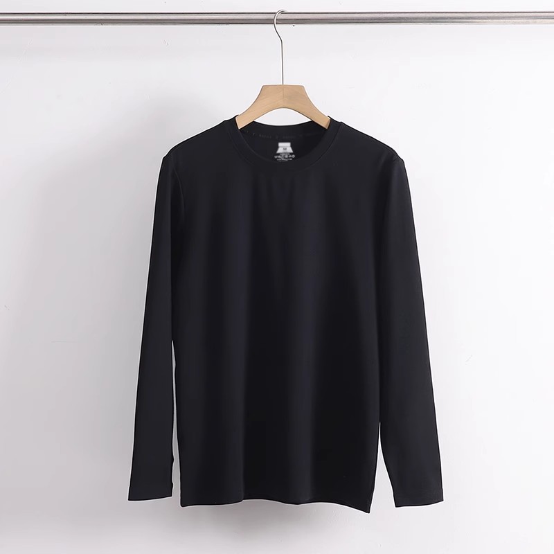 长袖简约时尚男女情侣长袖T恤