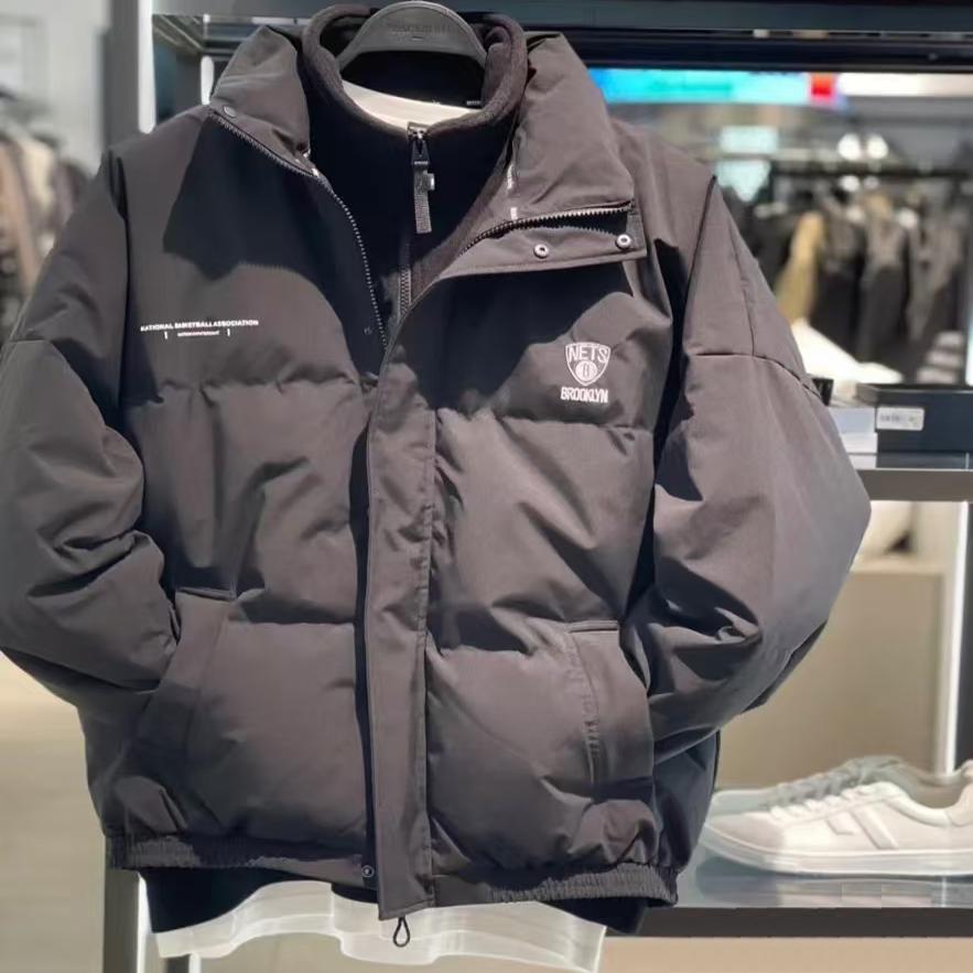 商场款2024秋冬男士羽绒服布鲁克林联名款立领短款厚外套P4611GX4
