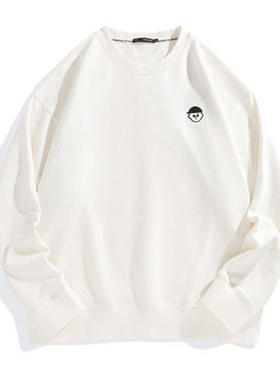 (鸟)秋冬季男士时尚情侣卫衣重磅刺绣宽松圆领休闲上衣P3516/J18