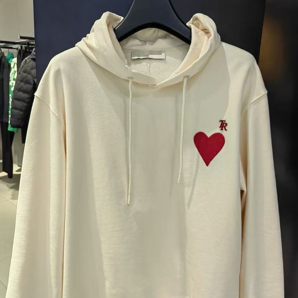 秋季男士休闲简约爱心刺绣百搭上衣连帽卫衣02630/T12