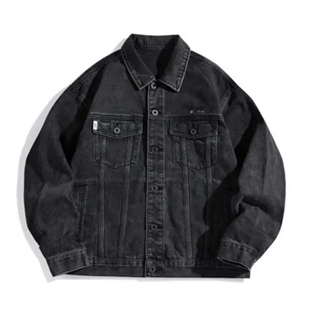 鸟 潮流牛仔夹克翻领外套C4114 春季 高飞联名系列时尚 男士