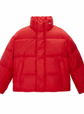 （鸟）秋冬男女同款红色立领羽绒服防寒保暖厚面包服外套C4423/Z4