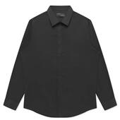 黑白简约衬衣易打理3785A 免烫 A22 新疆棉长袖 衬衫 G家商场款 男士