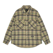 绵羊毛夹克外套保暖1519G G家秋冬男格纹双面呢茄克翻领衬衫 式 K12