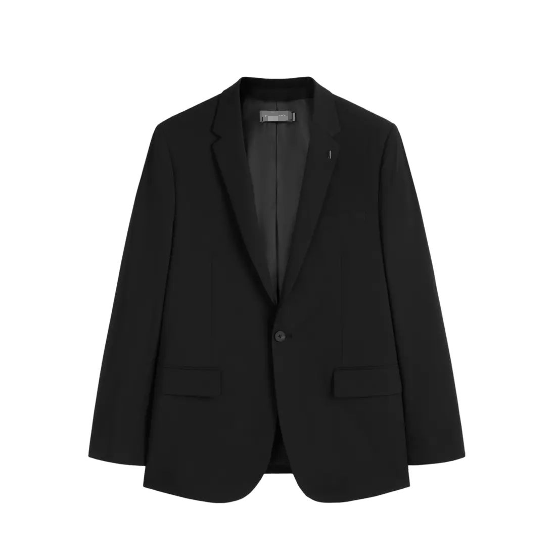 （鸟）春秋季新款黑色商务休闲抗皱男西装便服修身外套C1X13/i10