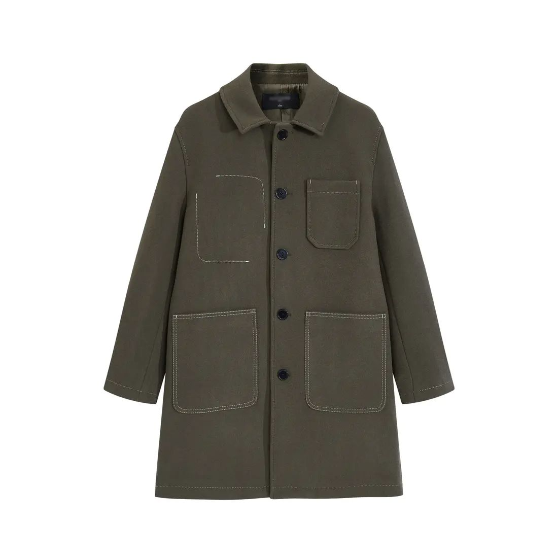 （鸟）秋冬男士厚款毛呢大衣明线保暖绵羊毛翻领外套B4368/GX10-1,男装,毛呢大衣,淘宝优惠券,粉丝福利购,淘宝优惠卷