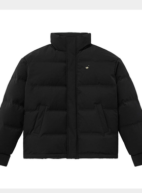 （鸟）冬季男黑色休闲羽绒服潮流宽松立领白鸭绒保暖外套C4105/Y1