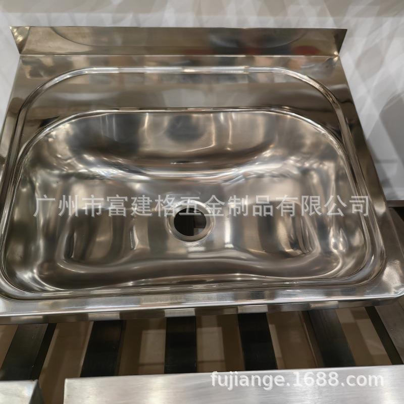 厨房商用西厨洗菜盆广州不锈钢水槽阳台小尺寸台下单槽工程款加厚