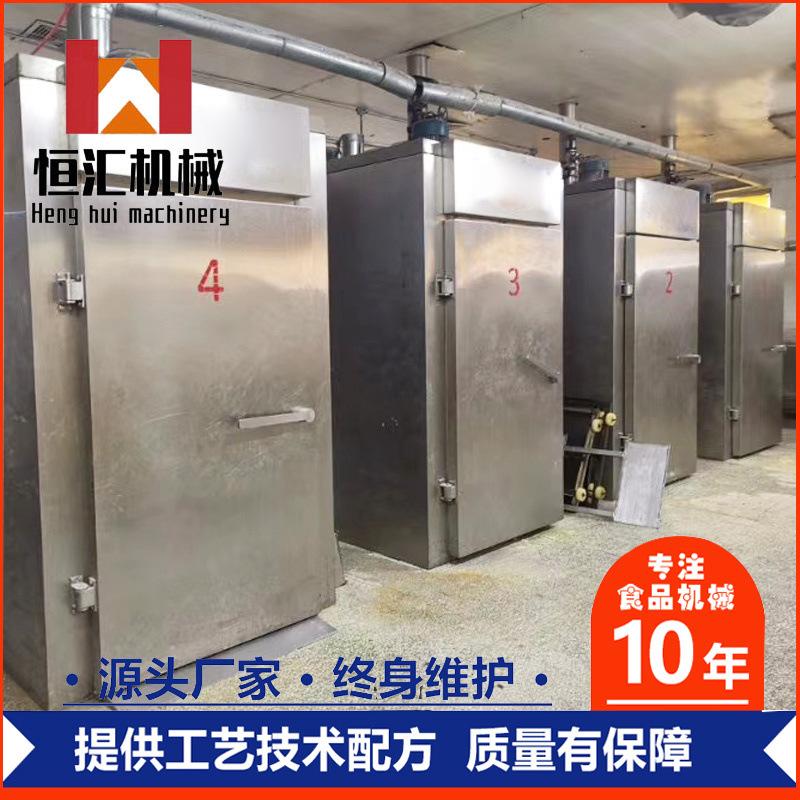 厂家供应全自动香肠熏烤炉不锈钢腊肠熟食烟熏箱小型烤鹌鹑蛋炉价