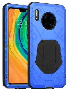 适用于华为mate40/30/20X手机壳P30pro金属防摔硅胶全包三防保护套