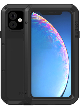 适用于苹果iPhone16 15 14 Plus 防水13 12 11 Pro XS Max三防手机壳户外硅胶钢化屏幕XR全包防摔防尘套加厚