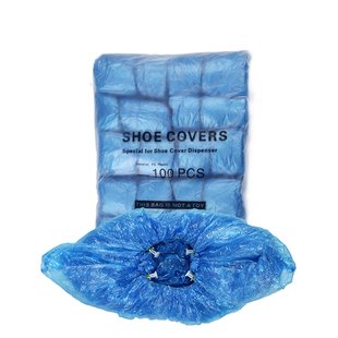 模机鞋 套卡扣一次性脚套机鞋 套塑料 套机专用T性鞋 500只T扣自动鞋