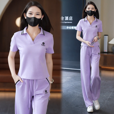 时尚休闲运动套装女2025夏季新款