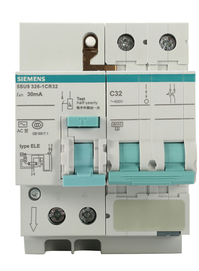 西门子漏电保护器家用总开2P32A小型空气开关220V 5SU93261CR32