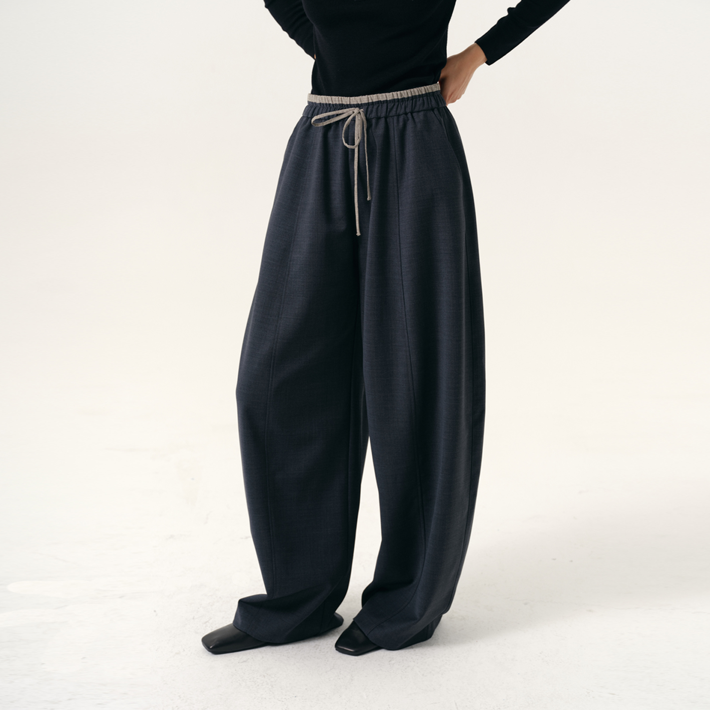 NANCYLILI25秋冬新品气球西装裤