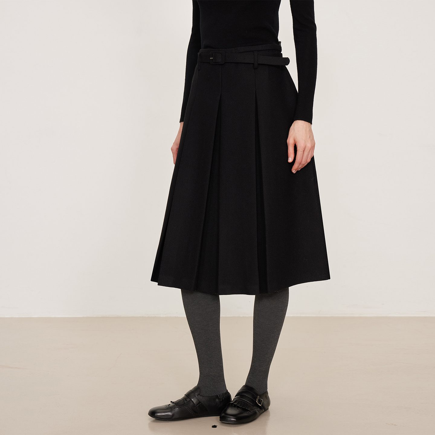 NANCYLILI25冬季新品羊毛半身裙