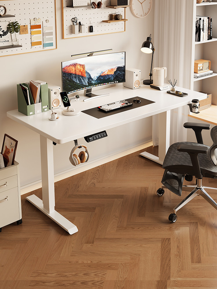 实木智能电动升降桌电脑桌家用办公桌书桌可升降桌学习桌子工作台,住宅家具,电动升降桌,淘宝优惠券,粉丝福利购,淘宝优惠卷