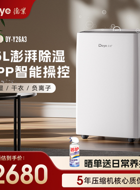 德业室内家用轻音除湿机干衣干燥机抽湿器DYD-Y26A3