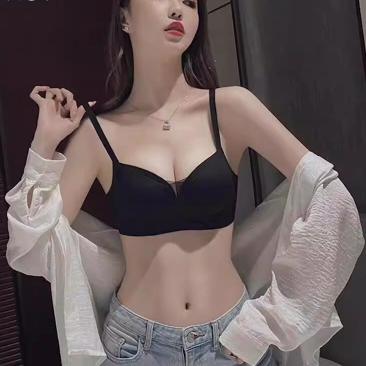无痕果冻条内衣女小胸聚拢显大文胸2024新款爆款夏季薄款平胸专用