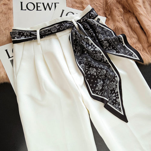 小腰果丝巾腰带系腰间配饰