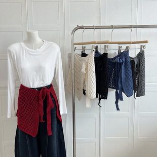 韩系针织屁帘女秋冬配鲨鱼裤牛仔裤叠穿高级感时髦遮臀显瘦半身裙