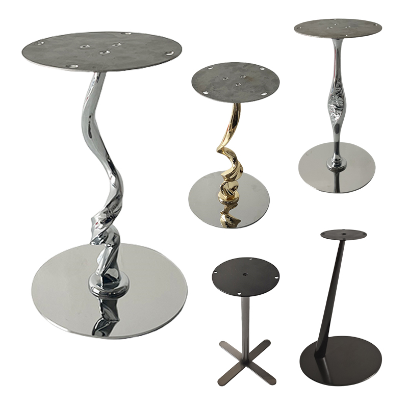 岩板小角几支撑底座茶几金属支架