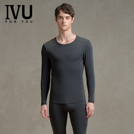 安莉芳旗下IVU男士专柜新品长袖薄款秋衣秋裤打底内衣套装UDY0215