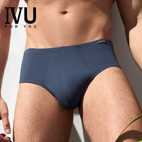 安莉芳旗下IVU男士新品莫代尔中腰内裤夏季薄款抗菌三角裤UP00055