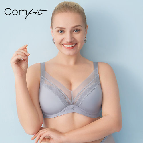 【轻柔杯】Comfit无钢圈抗菌夏季薄文胸女夹碗围大码内衣CB00136