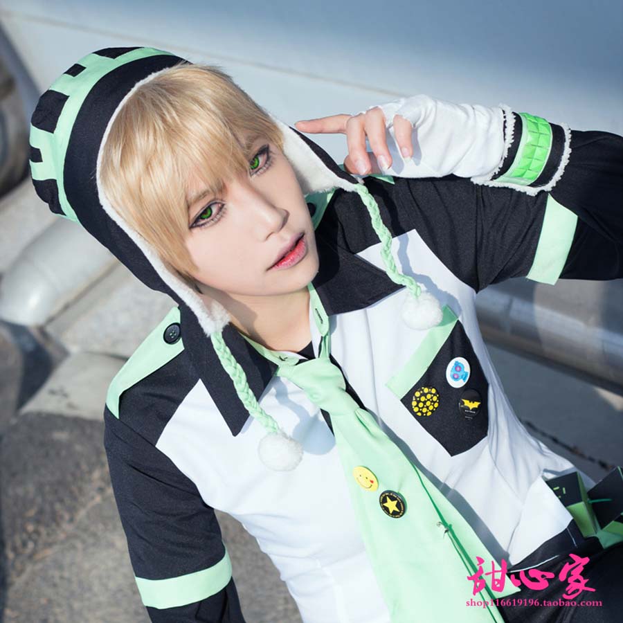 甜心家DRAMAtical Murder DMMD Noiz诺伊兹深亚麻色cosplay假发