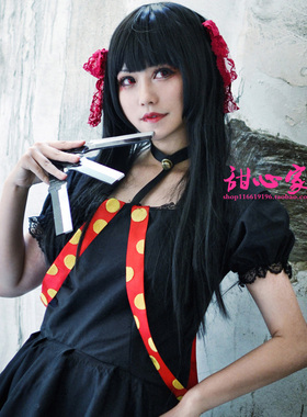 {甜心家}TokyoGhoul:re东京种RE铃屋什造长直发黑色cosplay假发