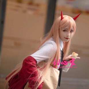 甜心家电锯人 帕瓦 大力 cos假发 链锯人 特调混色 顺滑易打理