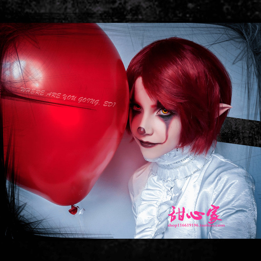 {甜心家}小精明; 贪心鬼短发收脸 酒红色现货包邮 cosplay假发