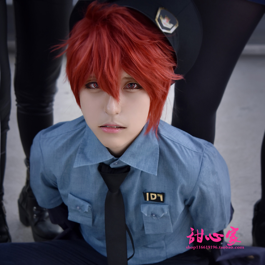 {甜心家}IDOLiSH7 七濑陆 短发反翘款 暗红色 cosplay假发