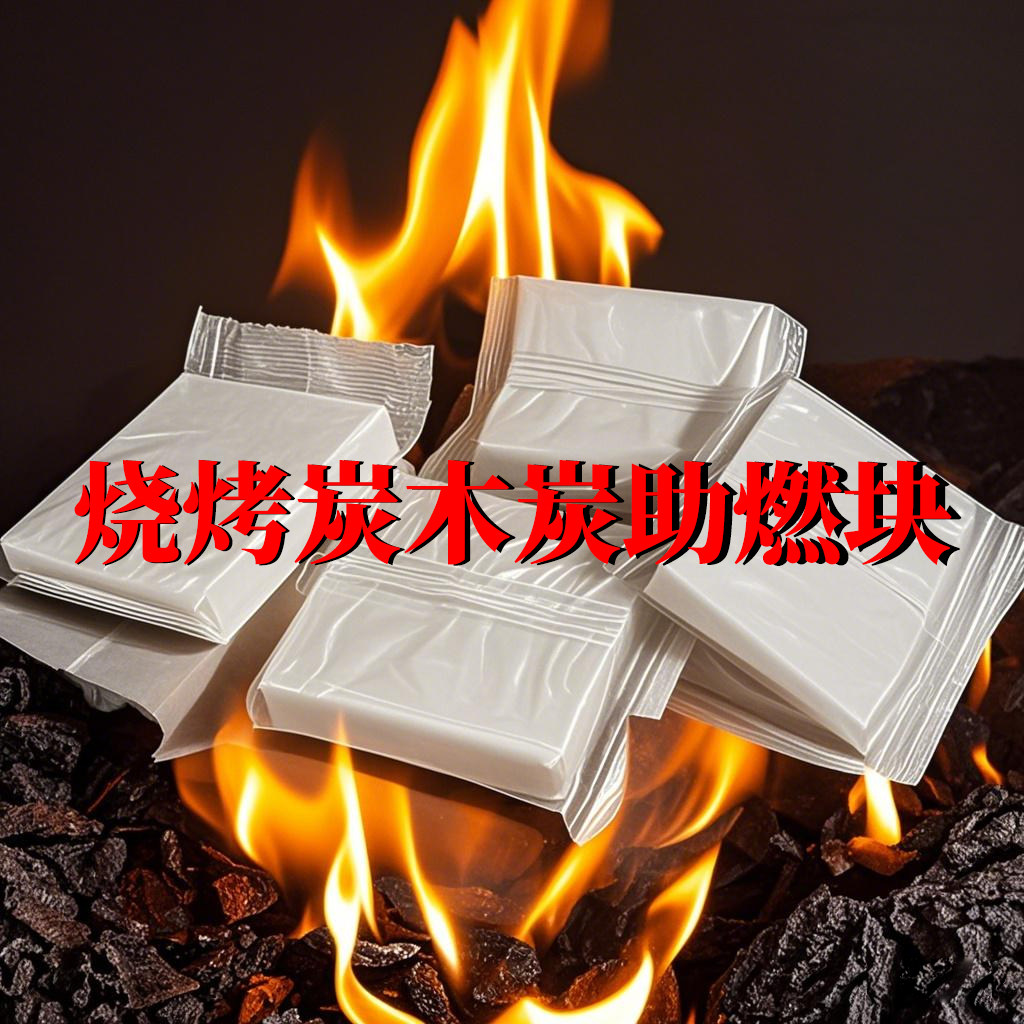 木炭烧烤炭引燃块 引炭固态蜡块木炭引火助燃剂生火点碳烧烤工具