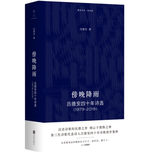 傍晚降雨:吕德安四十年诗选(1979-2019) 第3代诗歌代表诗人四十年创作集粹 朴素且乡土气息浓厚 中国当代文学畅销书籍