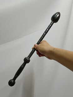 实心铁匠锻打瓜锤双锤武术训练便携防身金瓜袖锤骨朵 十八般兵器