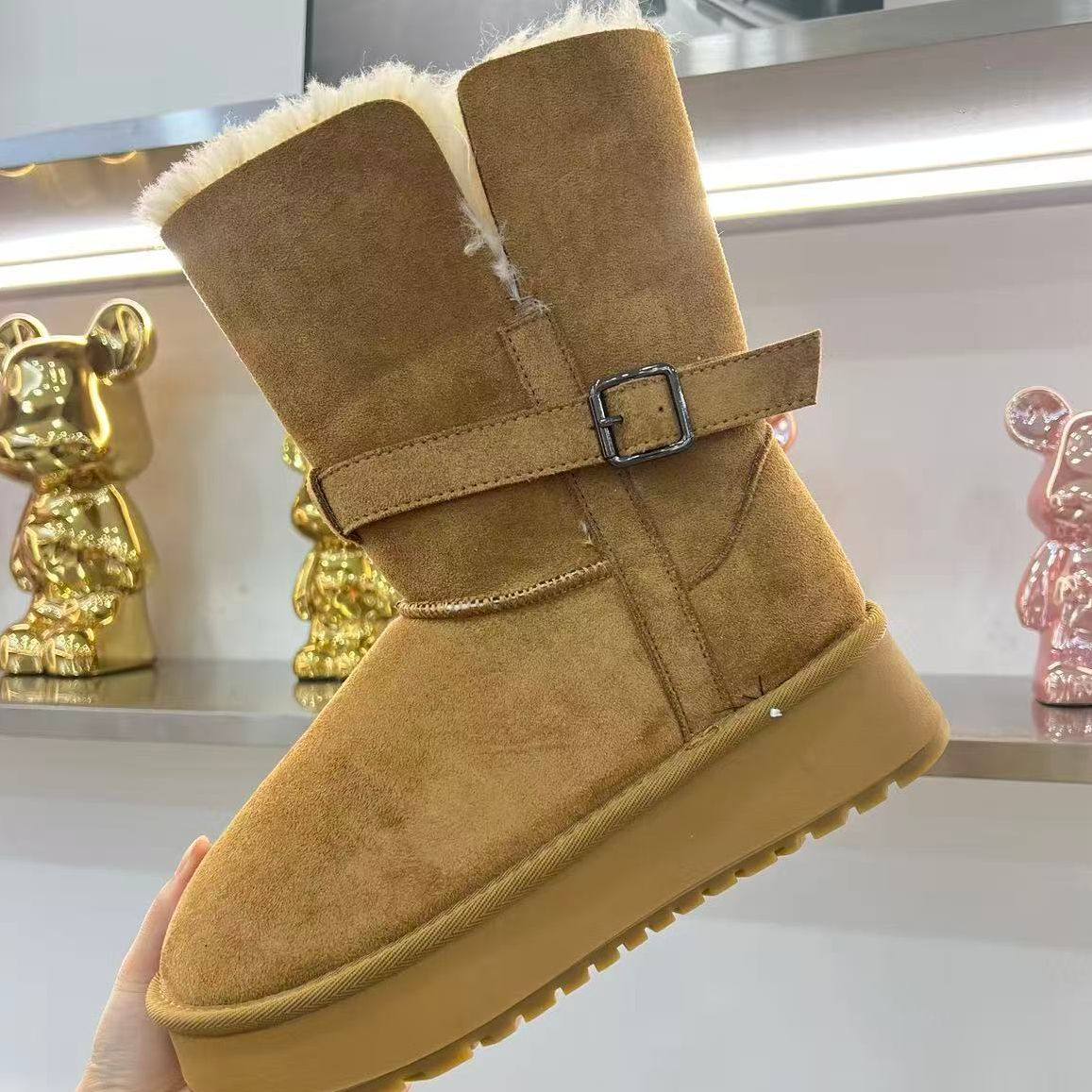 【恩佳专享】复古加绒加厚雪地靴26323/26322,女鞋,时尚雪地靴,淘宝优惠券,粉丝福利购,淘宝优惠卷
