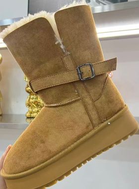 【恩佳专享】复古加绒加厚雪地靴26323/26322