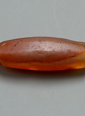 老玛瑙管千年古珠暗棱红玉髓管勒子古董珠项饰老珠子随身吊坠放漏