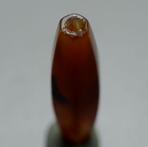 老玛瑙管六棱千年古珠润亮包浆俏色老珠子吊坠单管散珠包老实拍