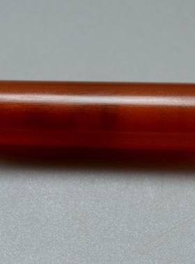 千年古珠红玉髓管宋代辽金红玛瑙管真品古董项饰单管散珠包老放漏