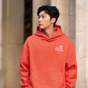 抓毛休闲男士 新款 上衣 连帽运动卫衣男2025冬季 361孙杨全新icon款
